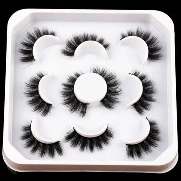Other - 2 for $18 New 5 Pairs Thick Butter Soft Faux Fur Eyelashes
